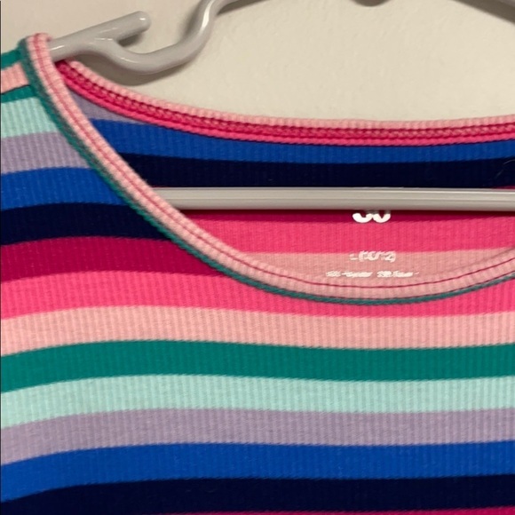 SO Girls rainbow striped cotton dress L (10-12) - Picture 7 of 7